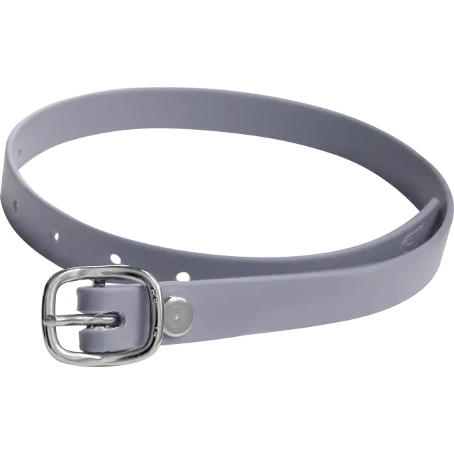 HS Sprenger Sporenriemen 45 cm BioThane Grijs stalproof