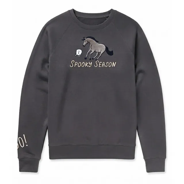 Dapplebay Spooky Season sweater charcoal bay XL