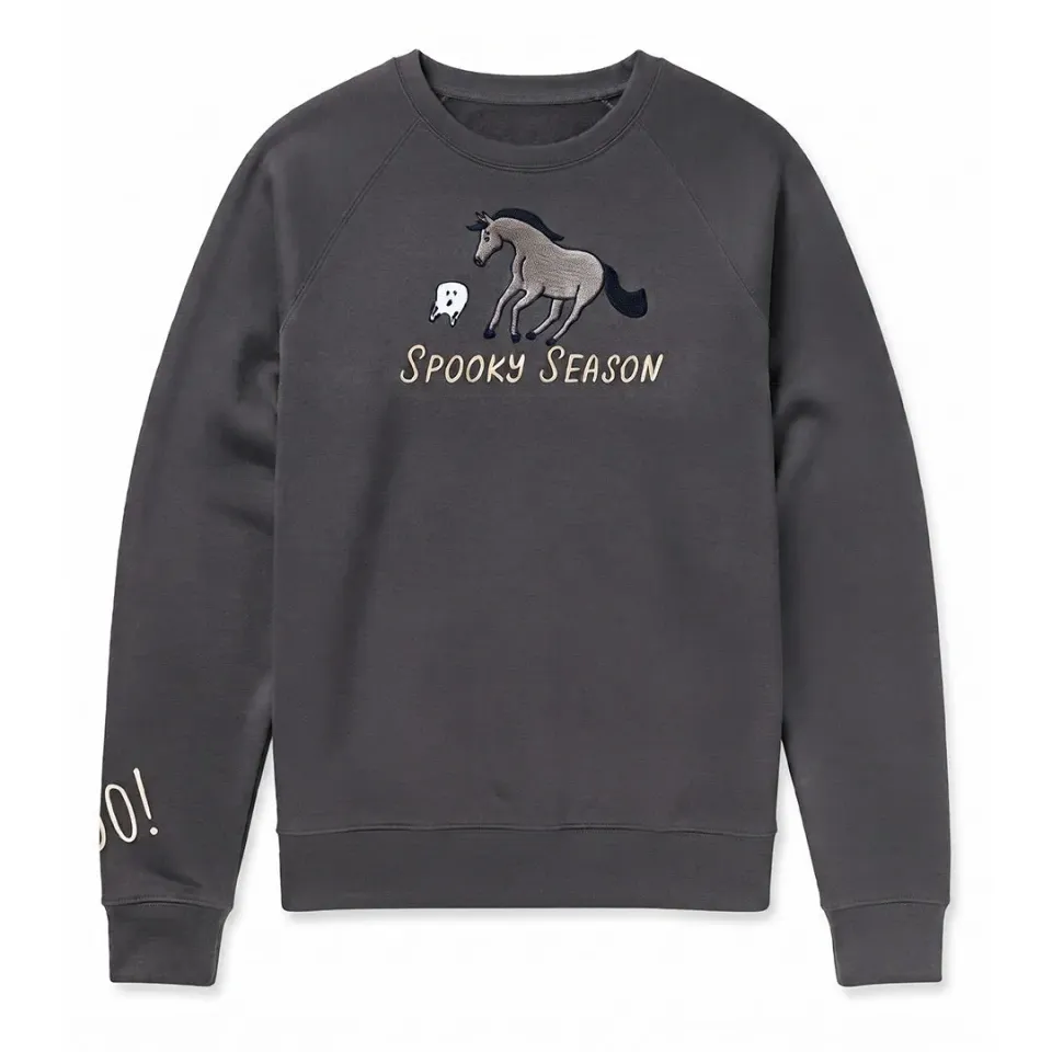 Dapplebay Spooky Season sweater charcoal bay XL