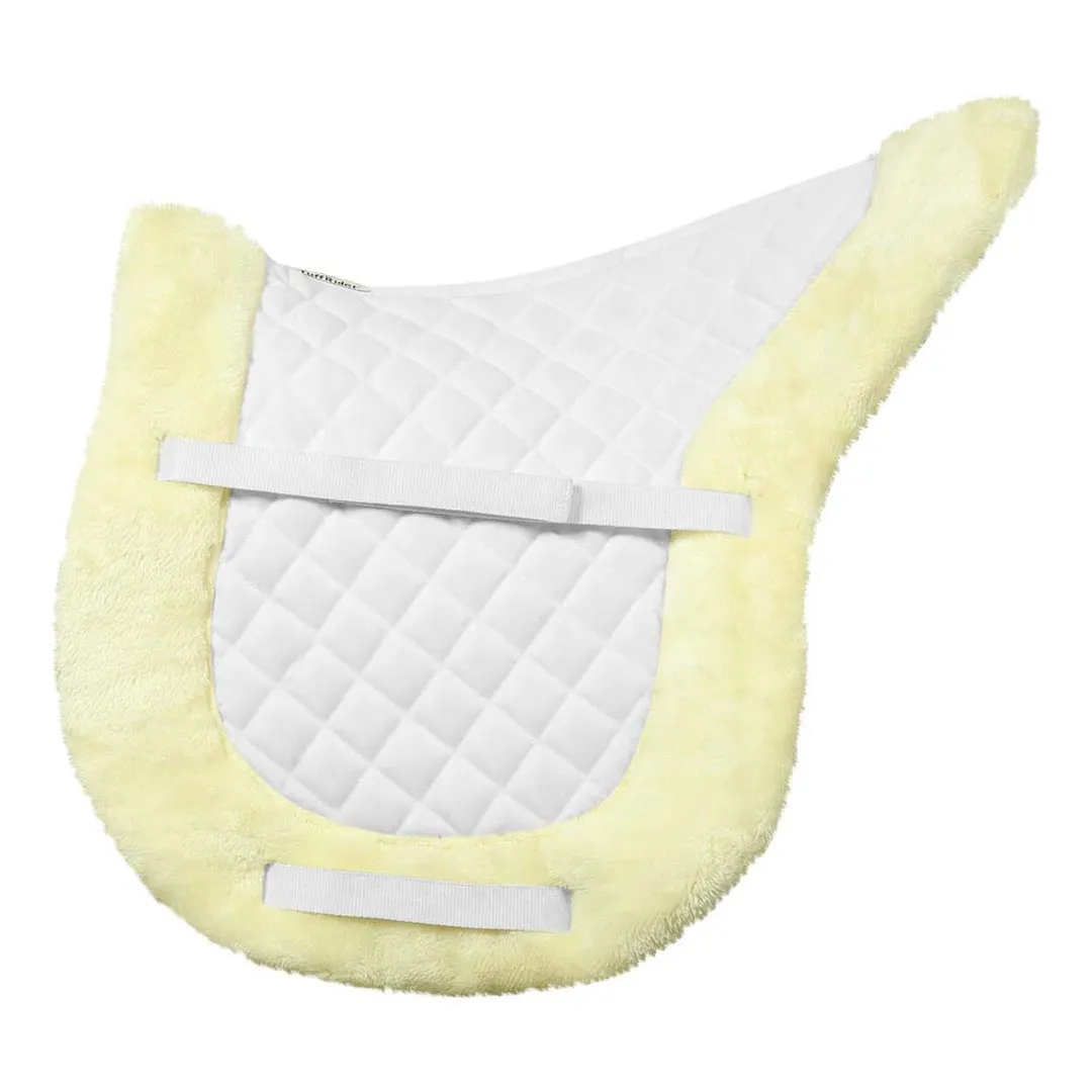 TuffRider Sherpa Fleece zadeldek wit gevoerd STD