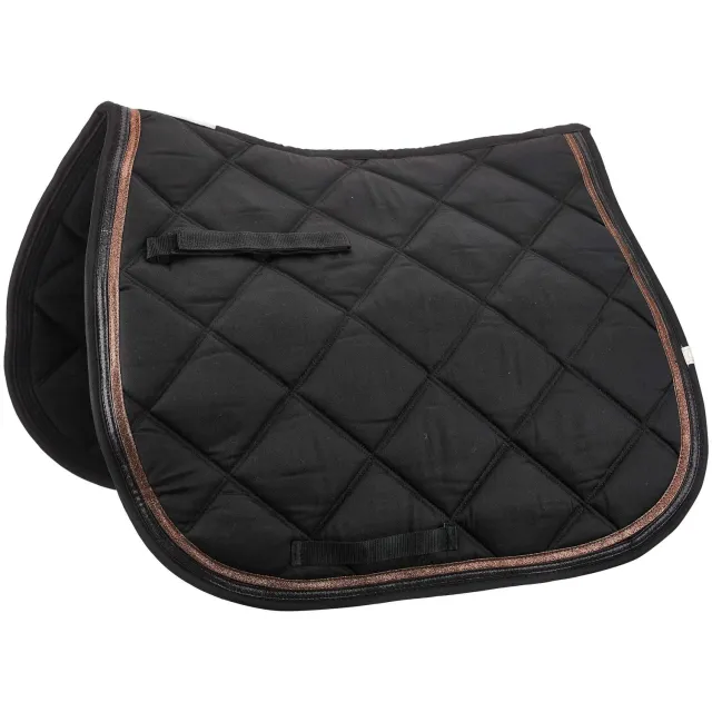 Lettia Rosegold dressuurdek zwart STD
