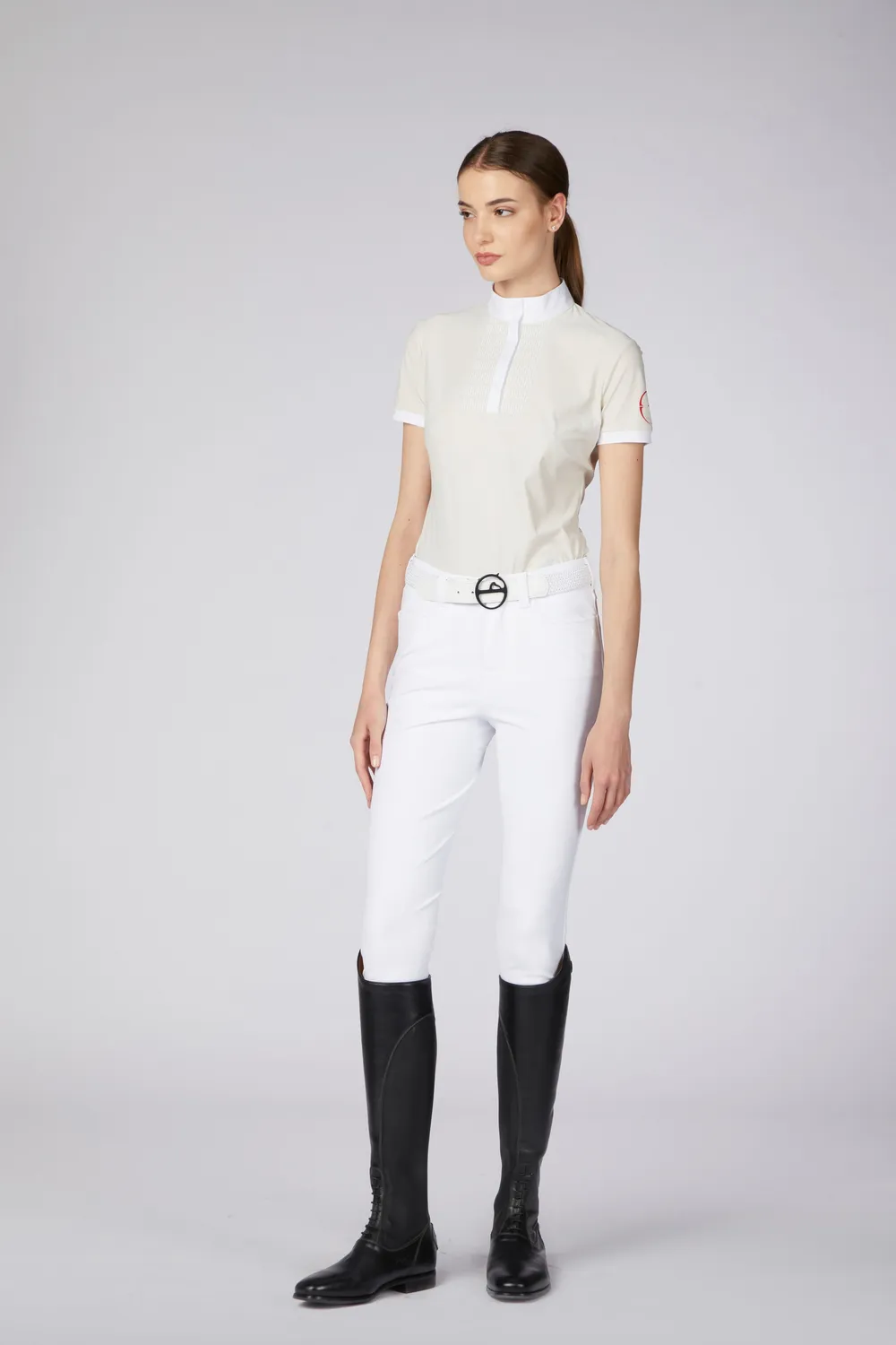Vestrum Oshawa wedstrijdshirt dames ivoor bi-elastisch