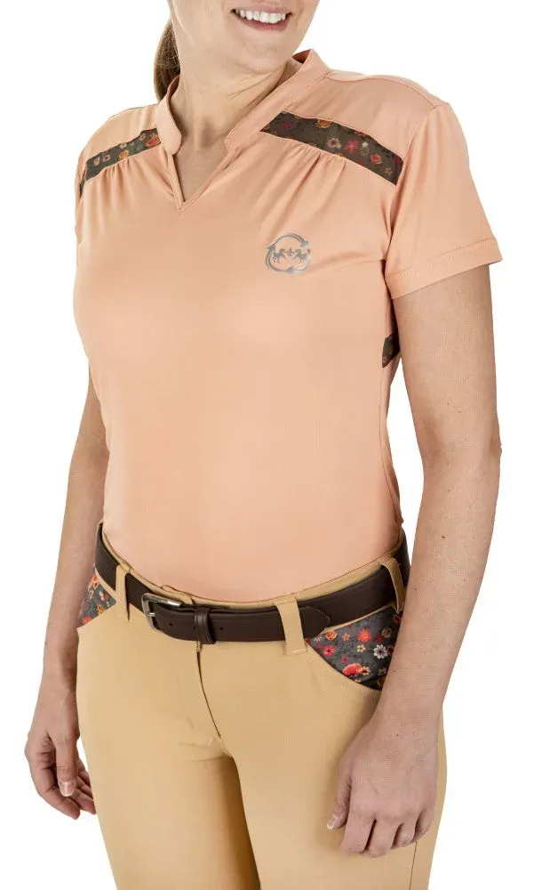 Equine Couture EcoRider Thea sportshirt marigold mesh