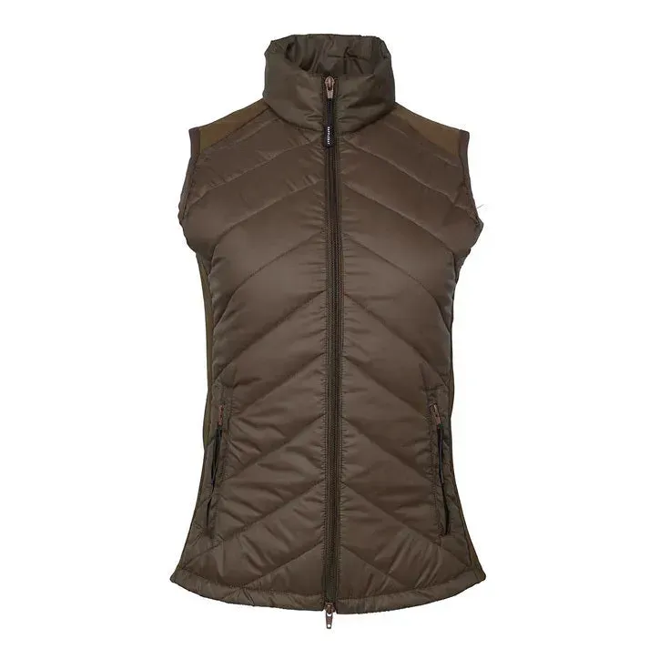 Dapplebay Lady Quilted Bodywarmer Chocolate Omkeerbaar M