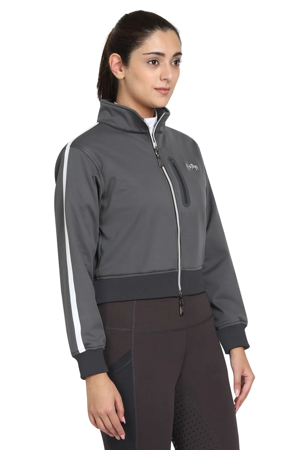 Equine Couture Pippa Cropped dames rijjas charcoal