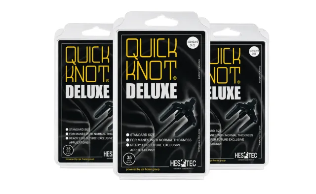 Quick Knot Deluxe Standaard vlechtclips bruin 105 stuks dunne manen