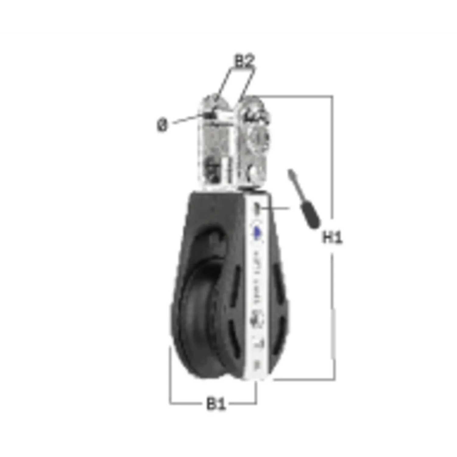 HS Sprenger S-Block 10 mm naaldblok enkel U-wartel