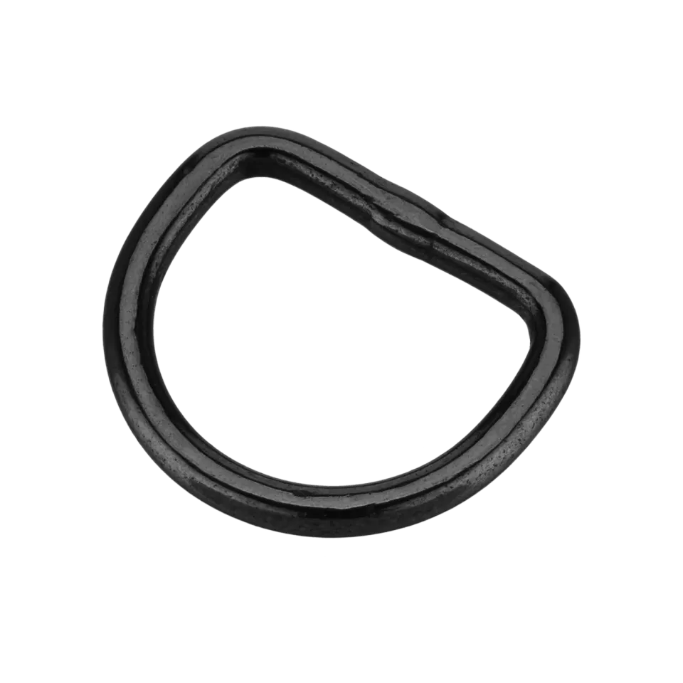 HS Sprenger D-ring zwart RVS 3 mm 25 mm gelast