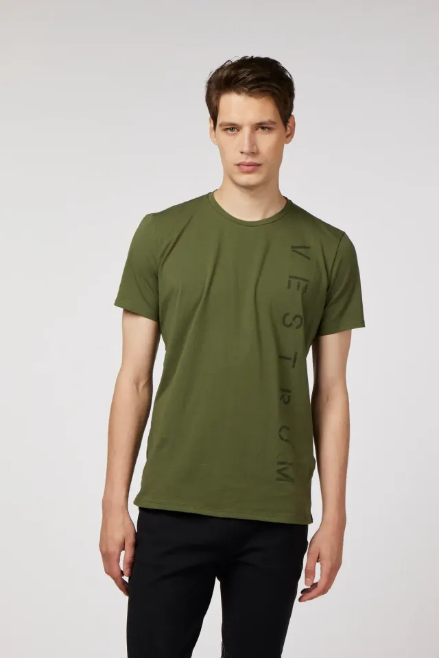Vestrum Viareggio T-shirt Heren Olijfgroen Katoen