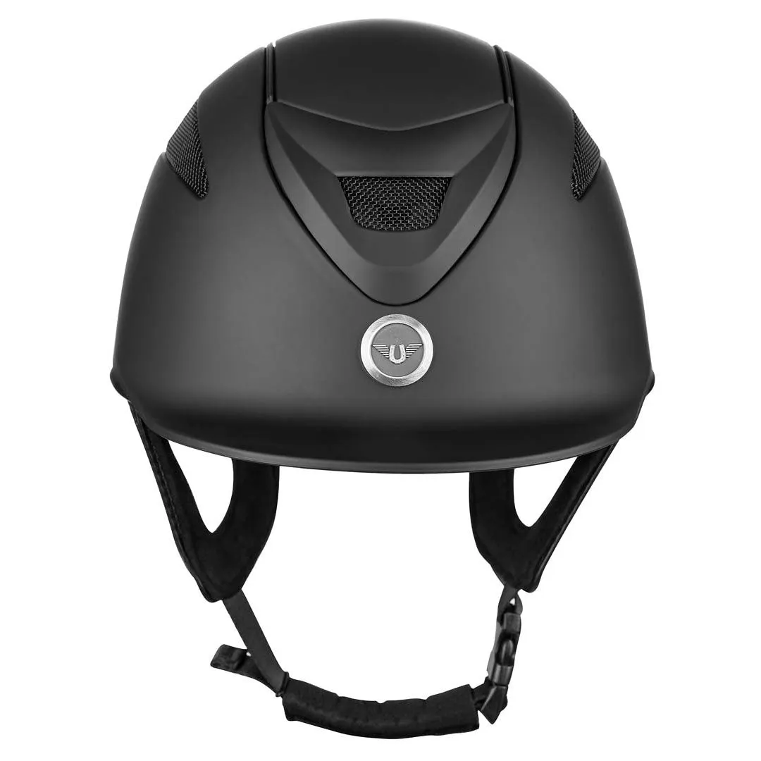 TuffRider Ventek Matte Finished cap zwart geventileerd