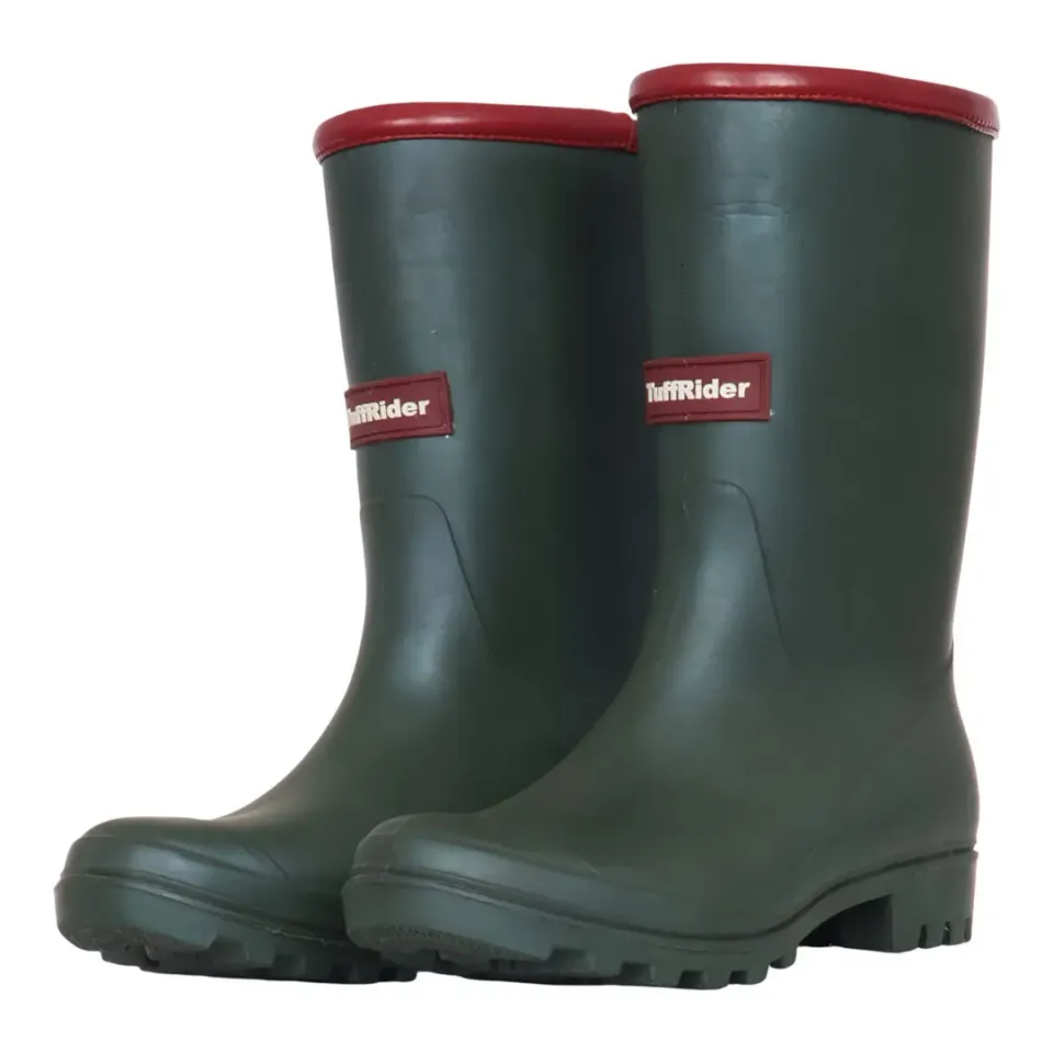 TuffRider BarnMule stallaarzen groen mid calf waterproof