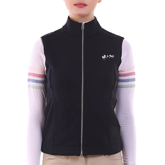 Equine Couture Techno Ladies bodywarmer zwart stretch