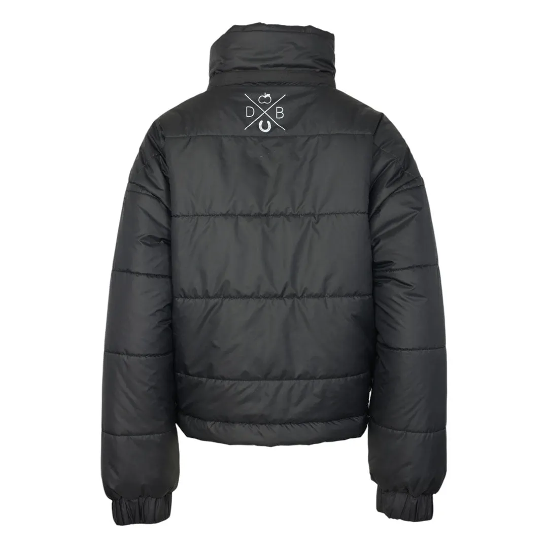 Dapplebay Reversible puffer winterjas Navy Black omkeer