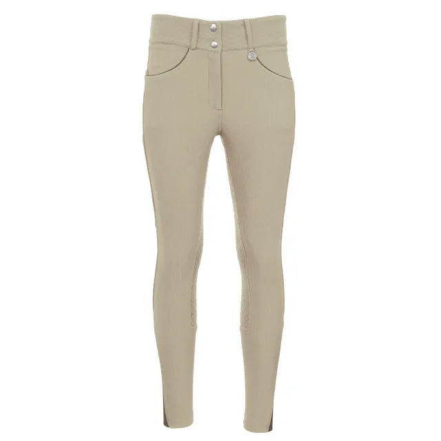Dapplebay Pro Ribbed rijbroek full seat heritage tan