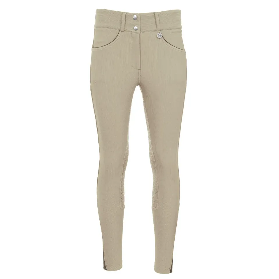 Dapplebay Pro Ribbed rijbroek full seat heritage tan