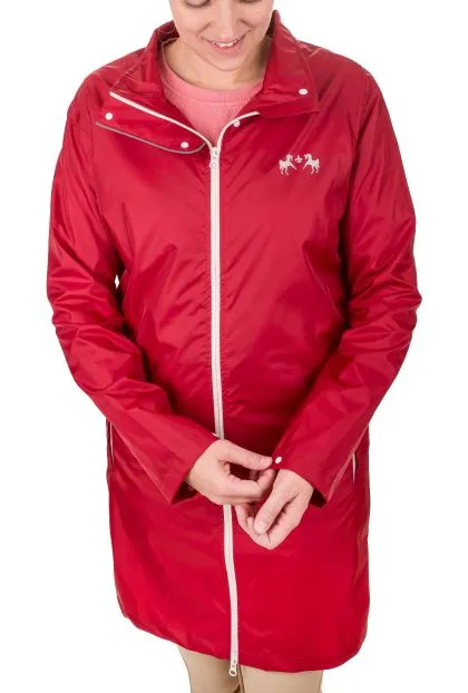 Equine Couture Downpour regenjas dames rood waterdicht