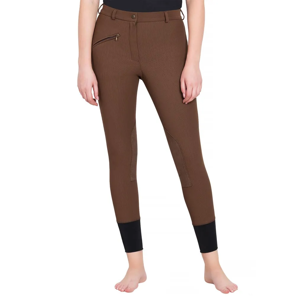 TuffRider Ribb Knee Patch rijbroek Sage kniezit