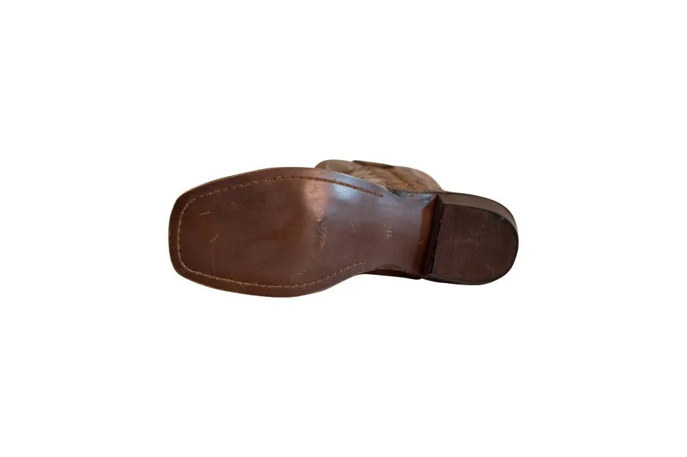 TuffRider Grant western laarzen bruin leer square toe