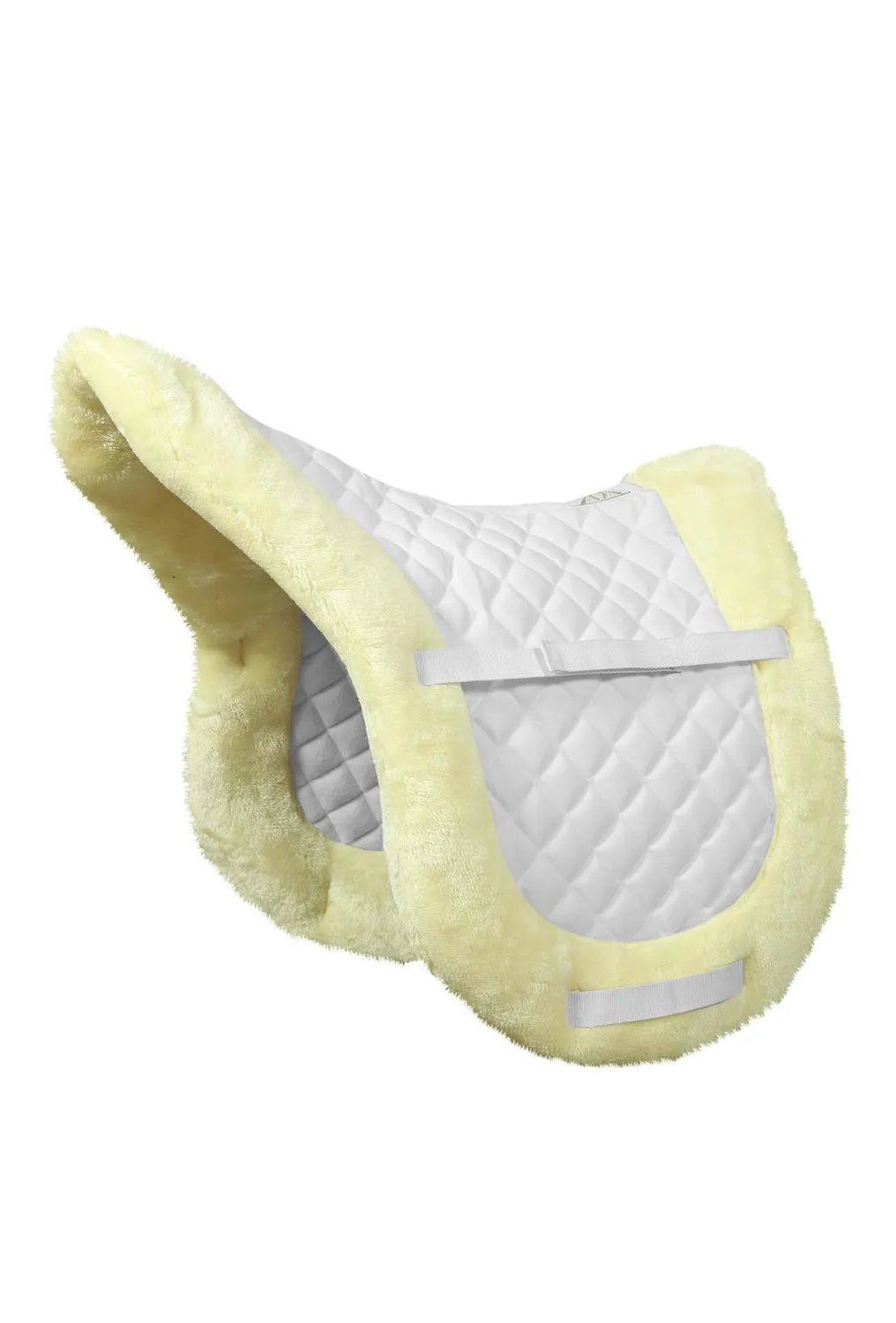 TuffRider Sherpa Shaped zadelpad wit bont