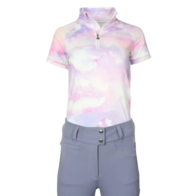 Dapplebay Lavender Haze 1/4 Zip rijtop Lavender korte mouw