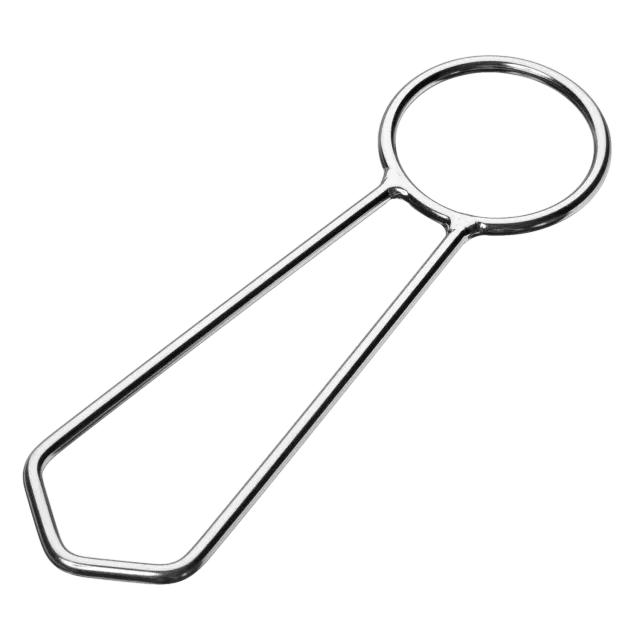 Herm Sprenger Trapezring 25 mm RVS Recht Oog Relingring