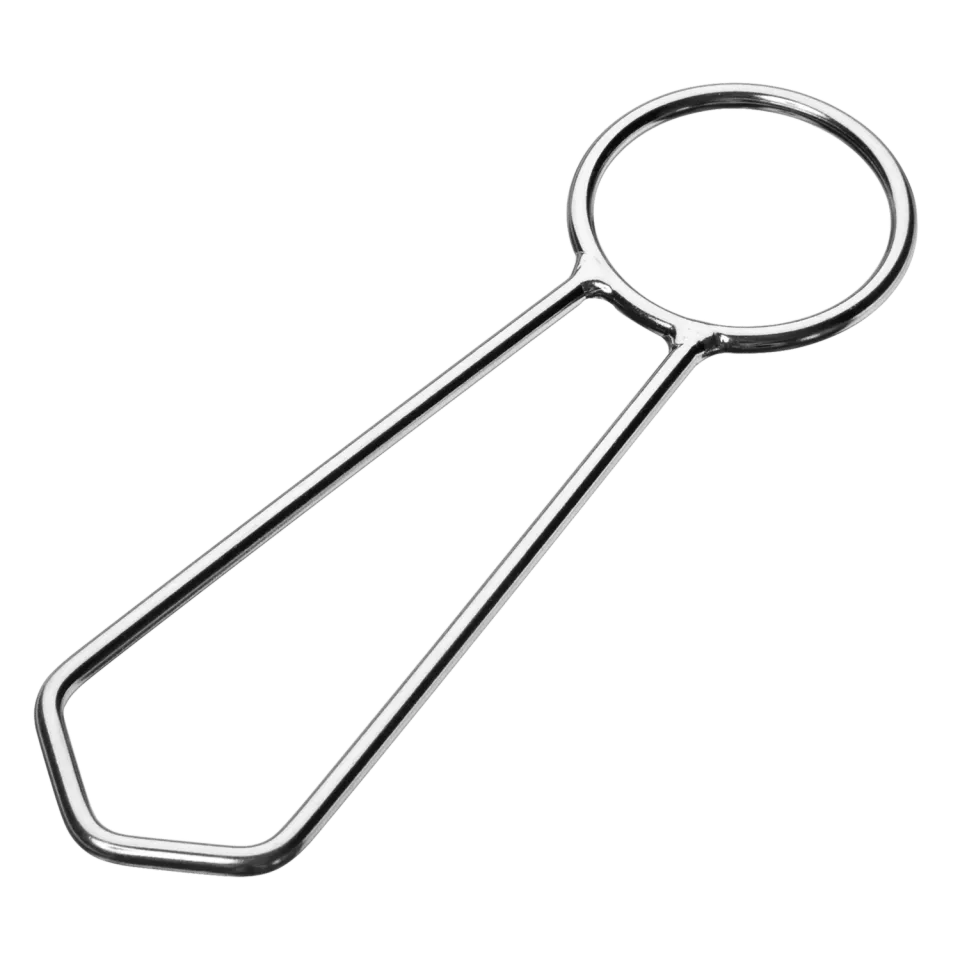 HS Sprenger Trapezring rvs 25 mm recht oog