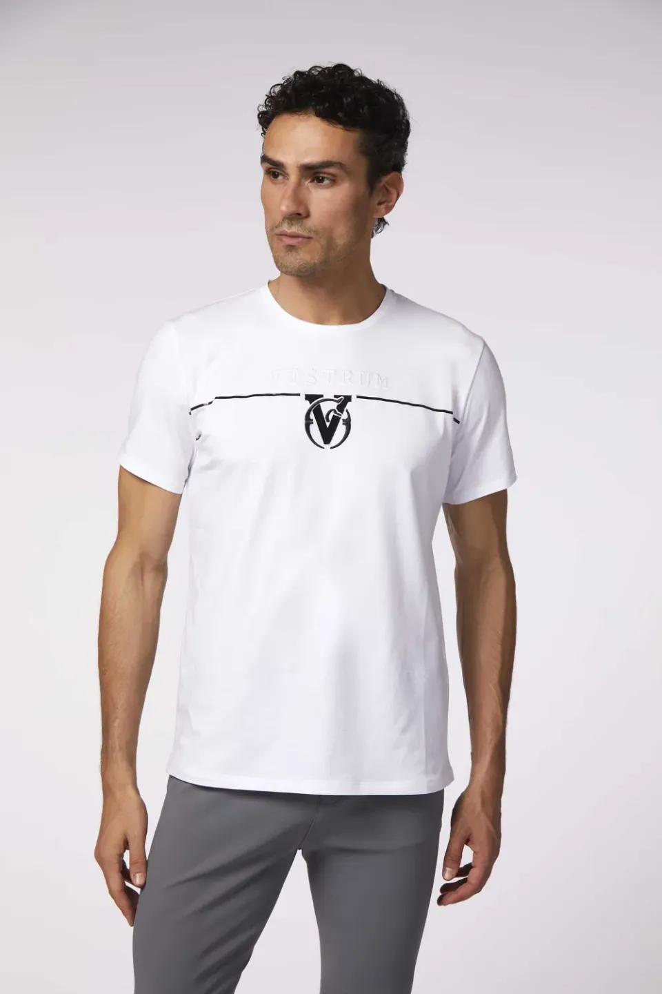 Vestrum Zante T-shirt Heren Wit Bi-elastic Katoen Stretch