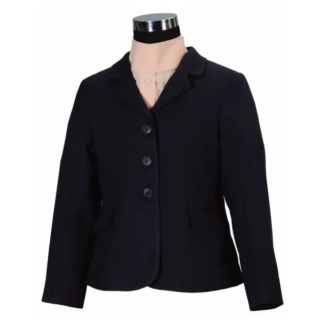 TuffRider Starter Plus showjasje kind Navy klassiek 3-knoops