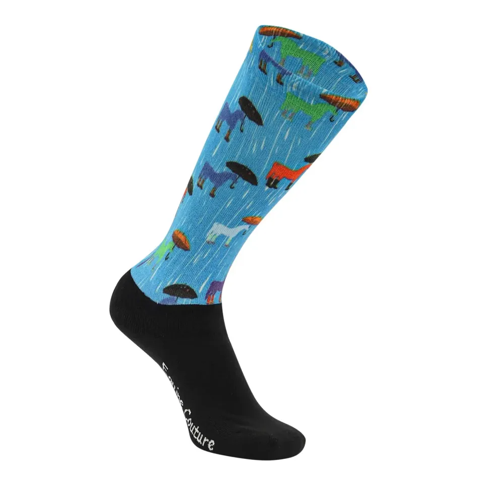 Equine Couture OTC rijsokken Rainy Day Ponies kind