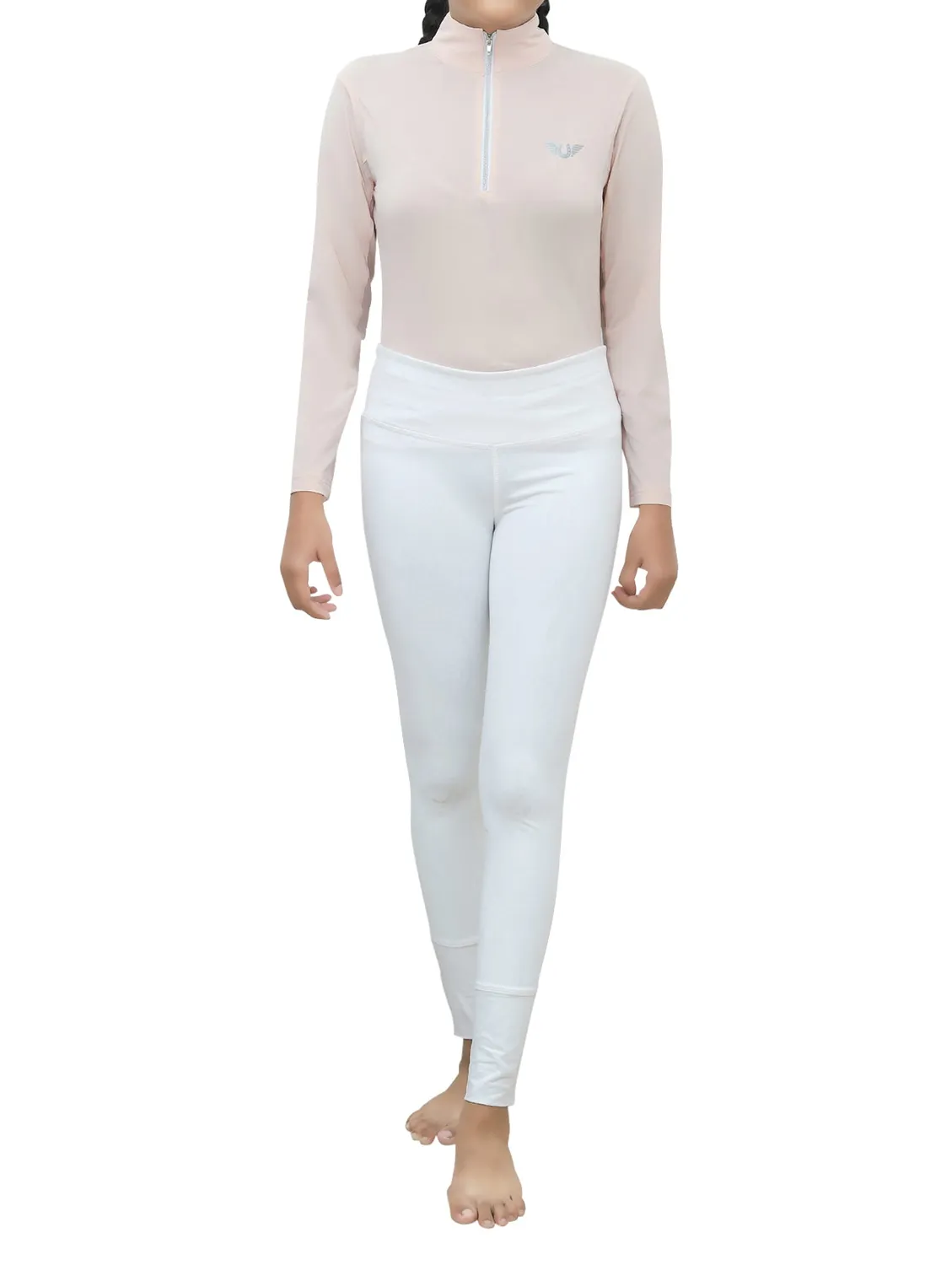 TuffRider Kirby Icefil zonneshirt zwart kids UPF50