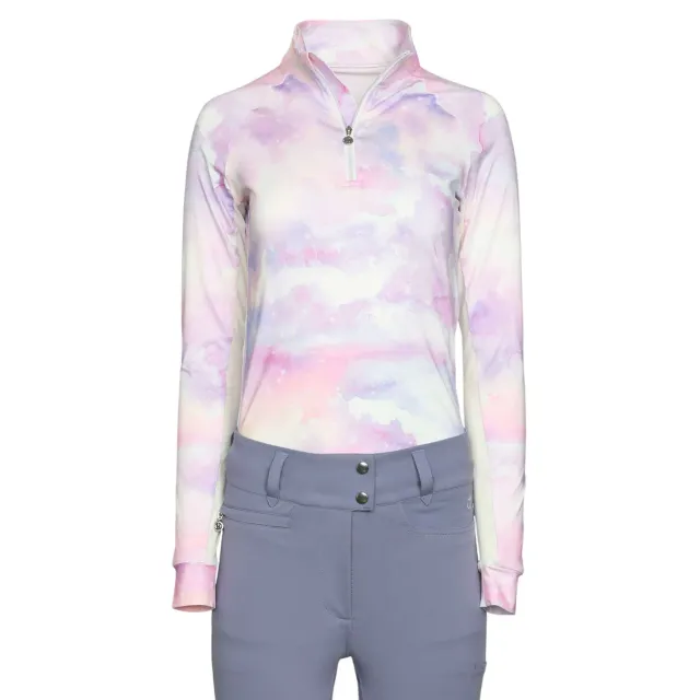 Dapplebay Lavender Haze 1/4 Zip rijshirt lavendel zonbescherming
