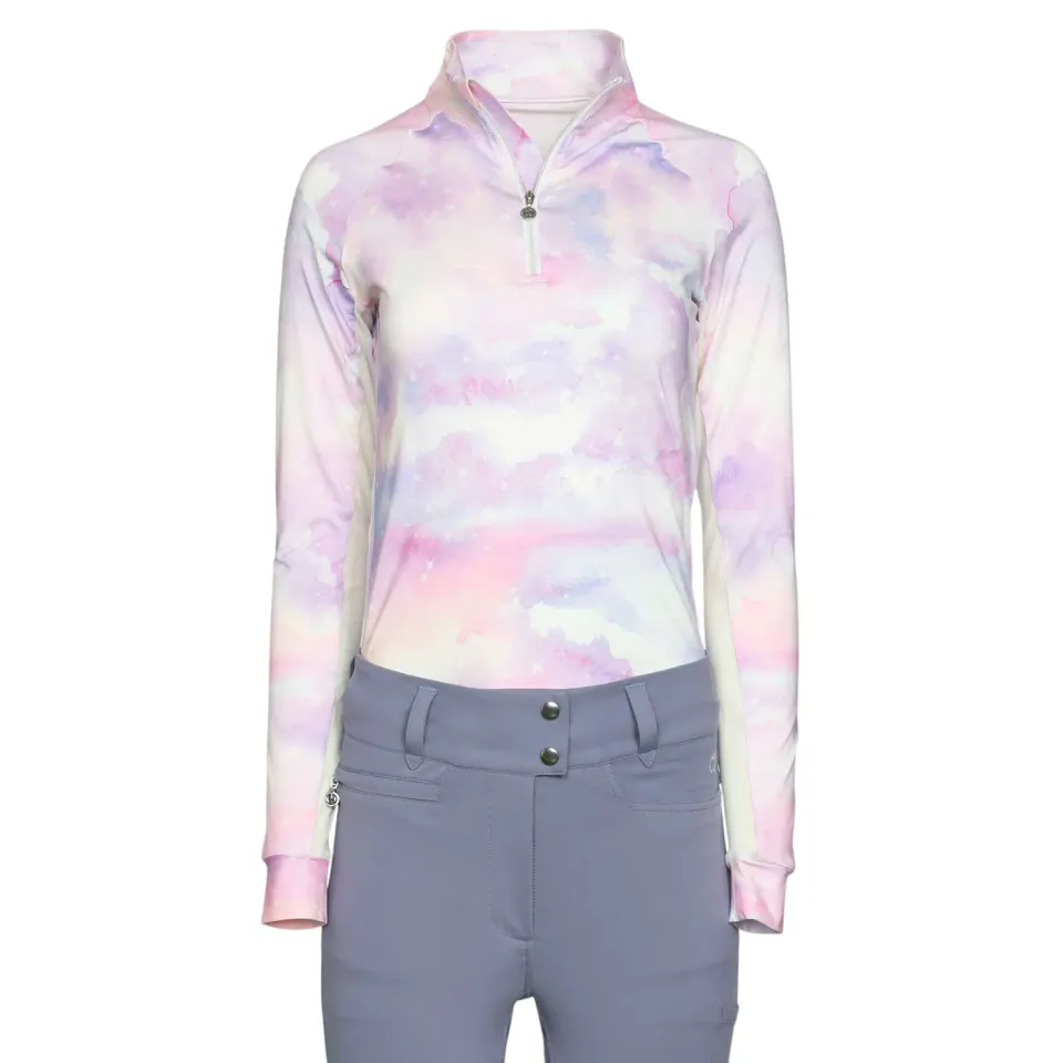 Dapplebay Lavender Haze 1/4 Zip rijshirt lavendel zonbescherming