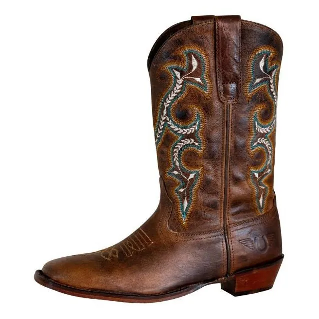 TuffRider Jenny dames westernlaarzen Bruin leer square