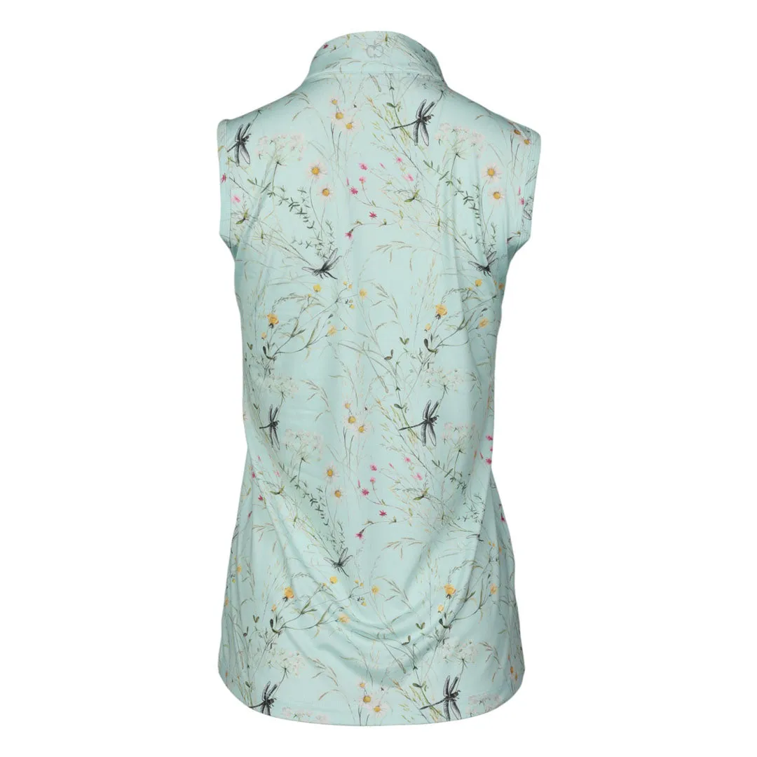 Dapplebay Dragonfly Meadow rijtop groen mouwloos XXS