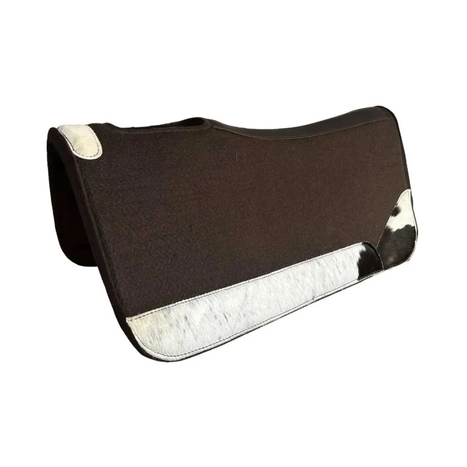 TuffRider Gilded Bloom westernpad bruin 32x32 vilt 1 inch