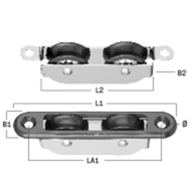 HS Sprenger Micro inlaatblok 8 mm 2-rolls