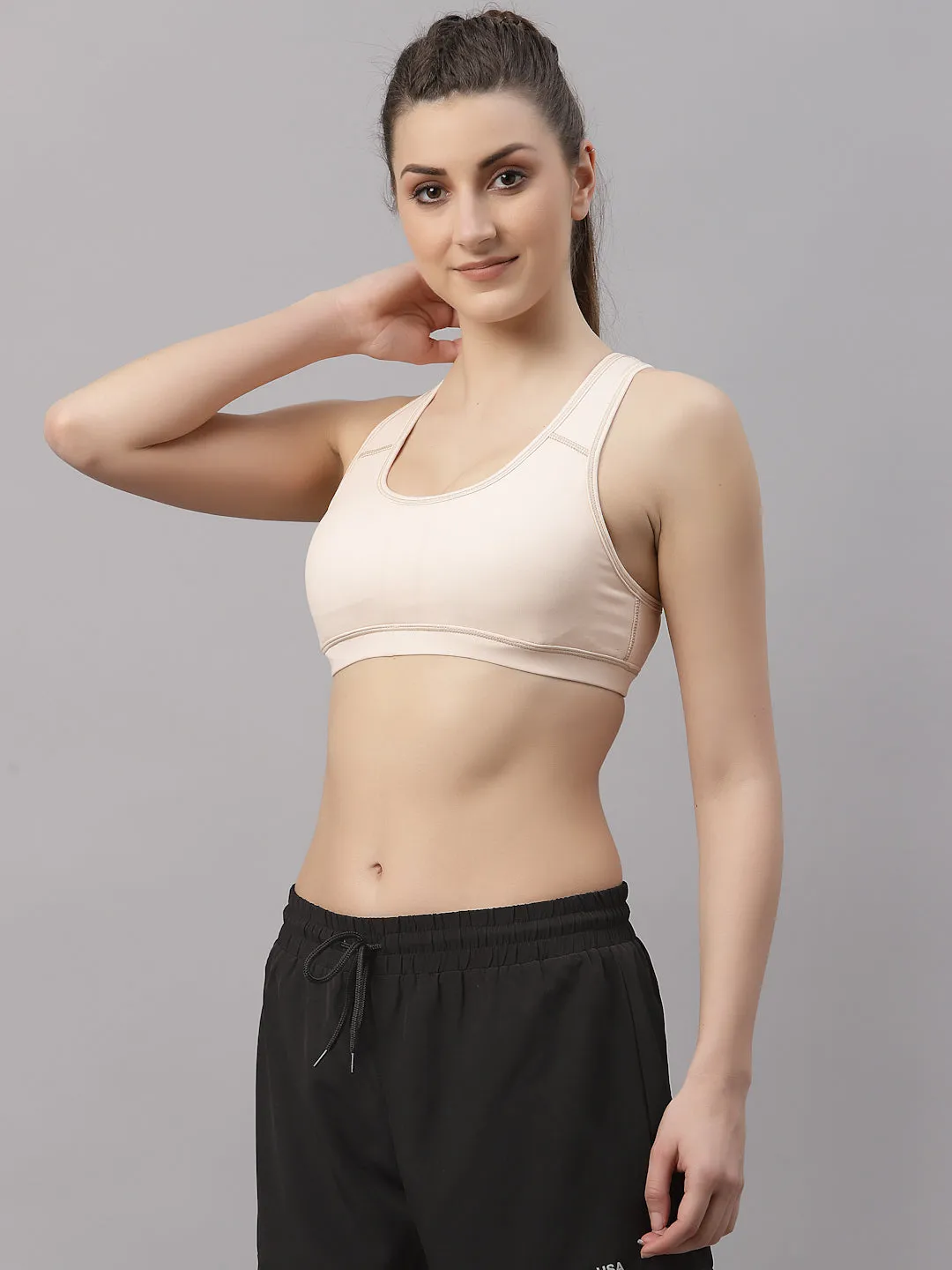 TuffRider Sprint racerback sport bh zwart stretch