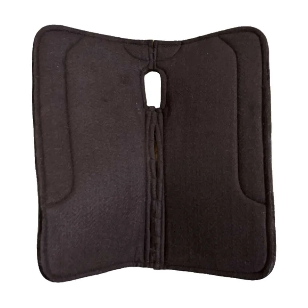 TuffRider Nomad western zadelpad vilt 24x24 zwart bruin