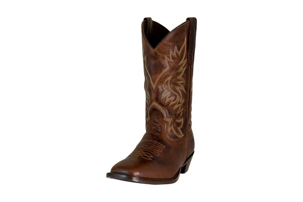TuffRider Moran western laarzen bruin leer square toe