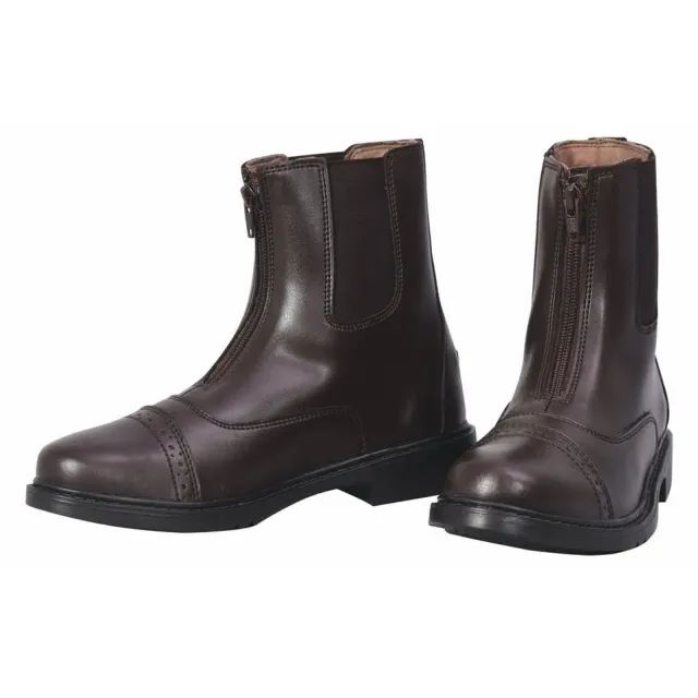 TuffRider Starter Front Zip rijlaarzen zwart waterdicht