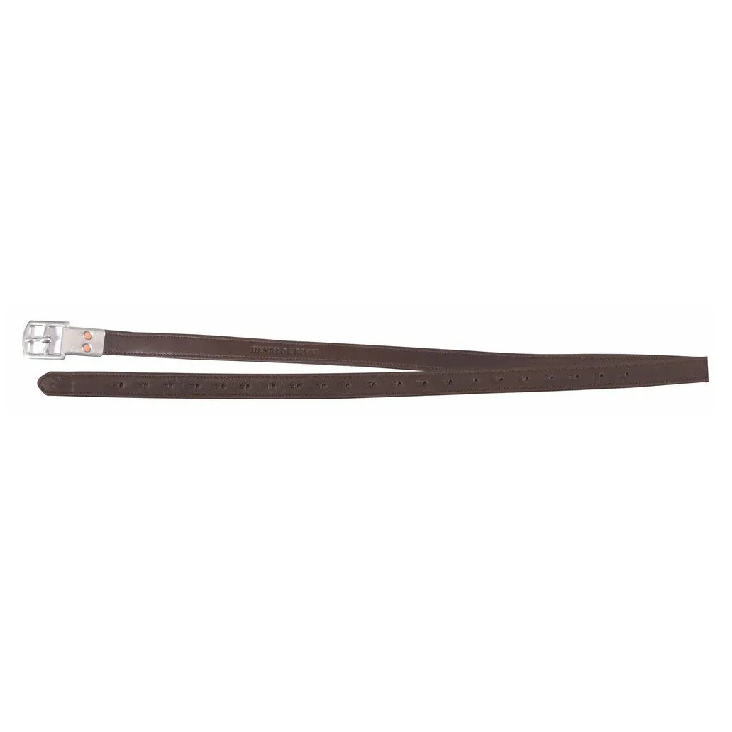 Henri de Rivel Triple Covered Grippy Close Contact beugelriemen zwart 54