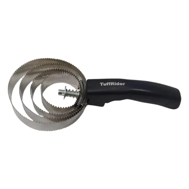 TuffRider Spring Comb roskam rond RVS met handvat