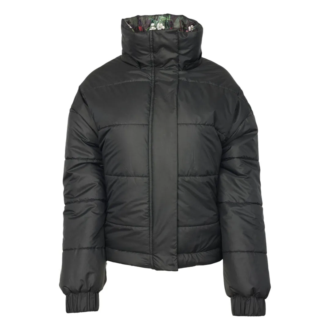 Dapplebay Reversible puffer winterjas Navy Black omkeer