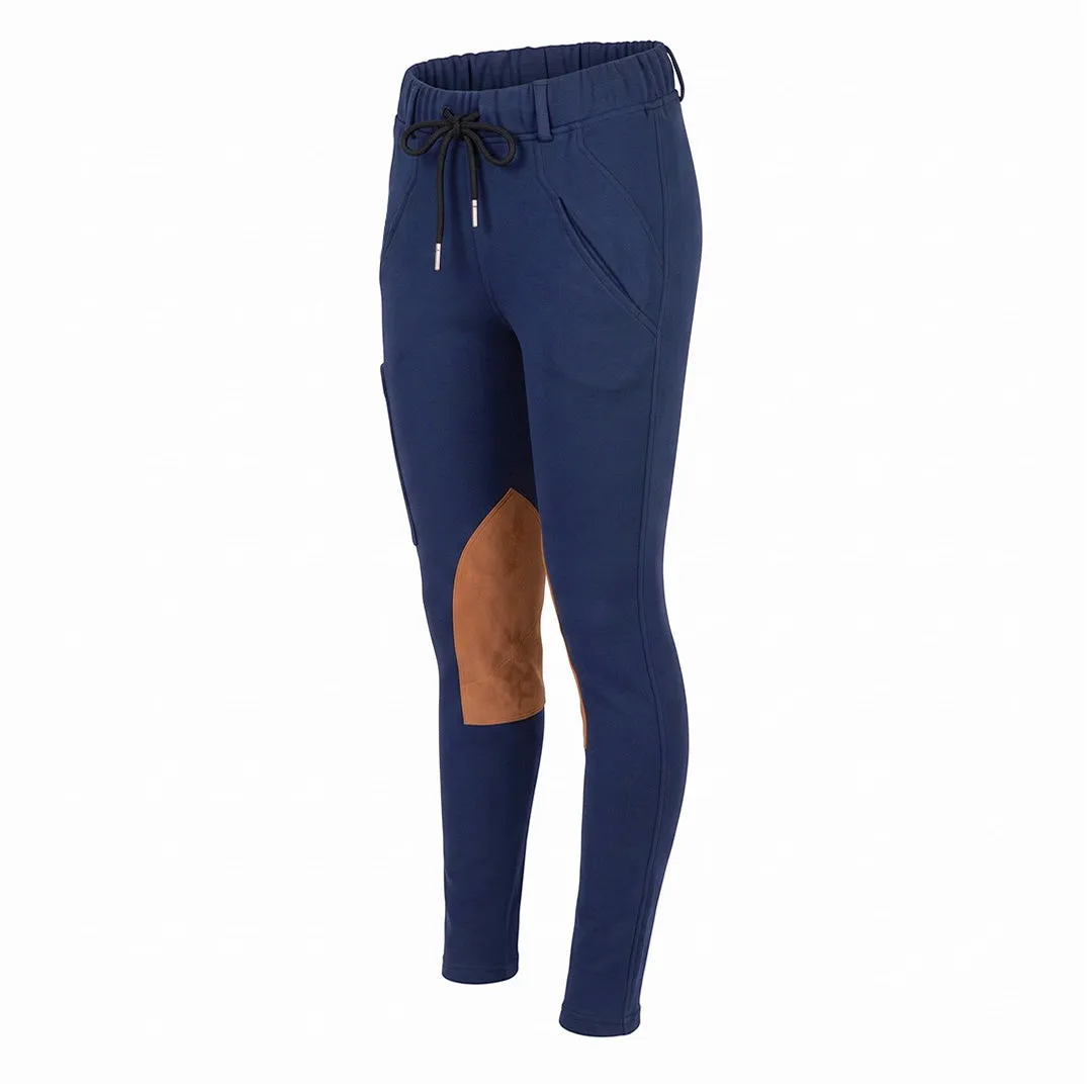 TuffRider Cotton Naturals dames rijbroek navy katoen