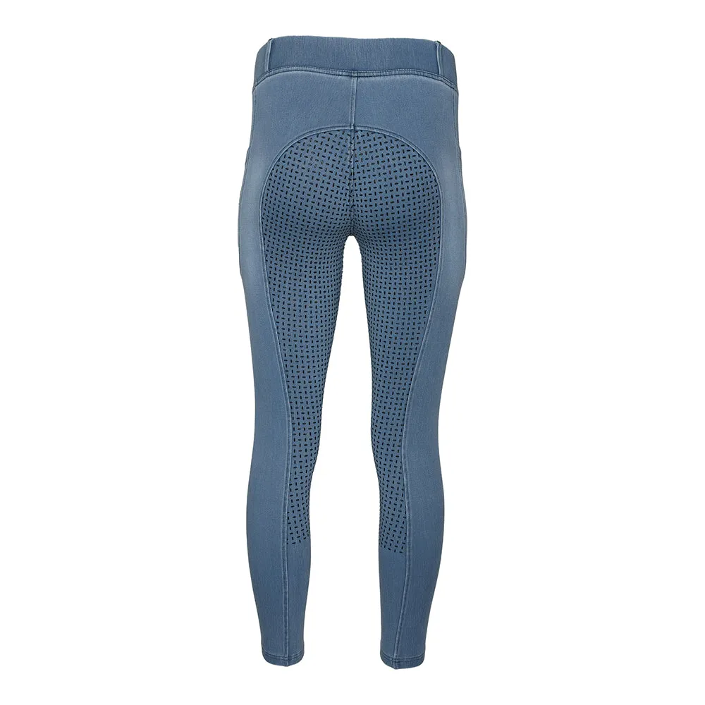 Equine Couture Denim Full Seat rijlegging Denim met grip