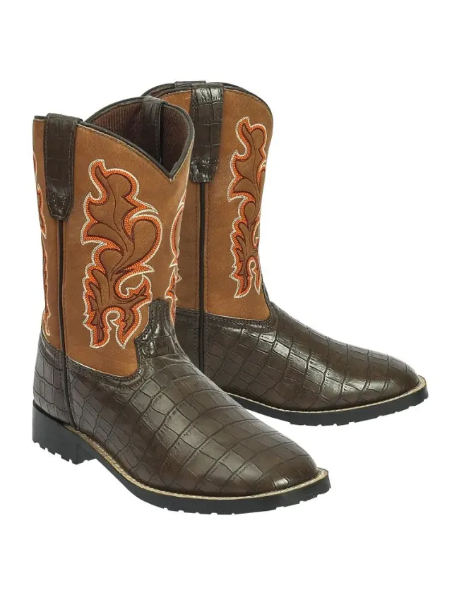 TuffRider Grand Teton westernlaars kind bruin vierkant