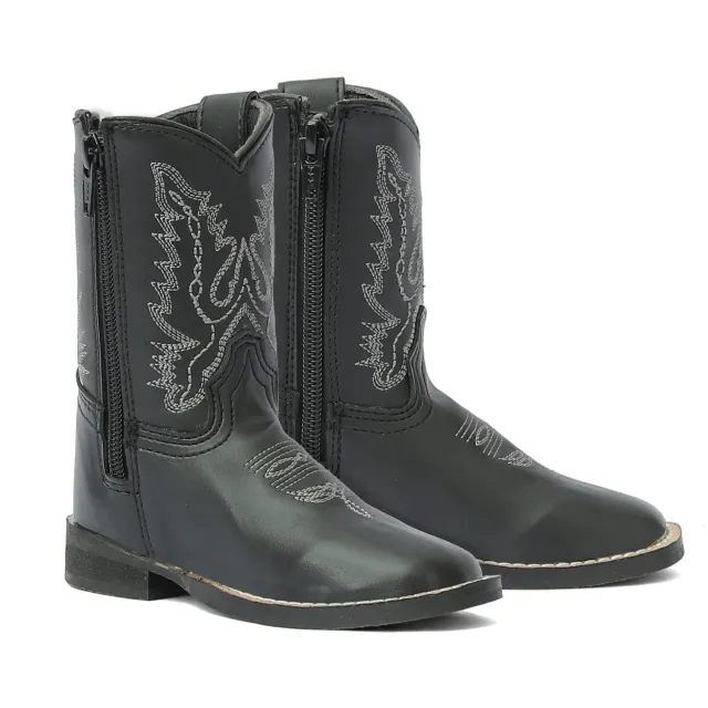 TuffRider Badlands Toddler Square Toe westernlaars zwart