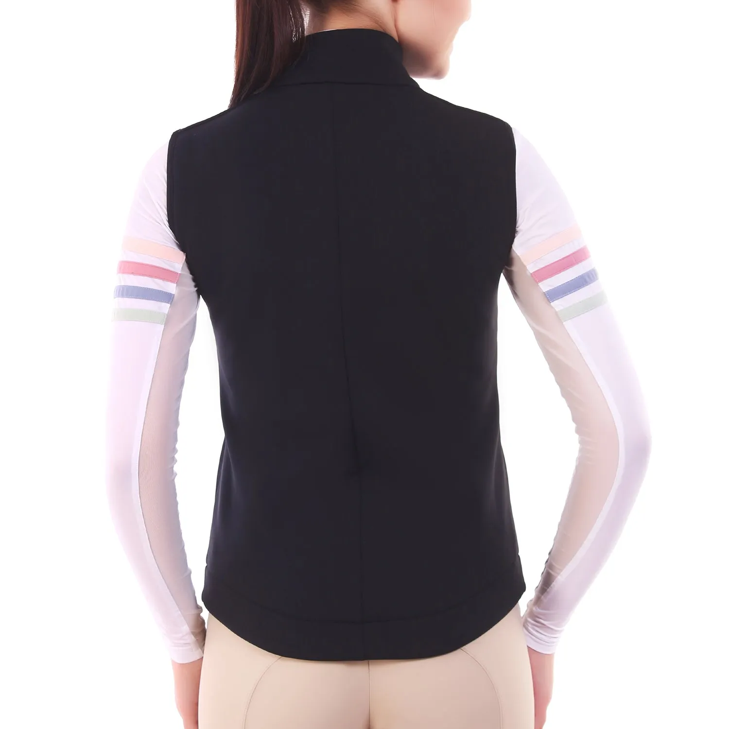 Equine Couture Techno Ladies bodywarmer zwart stretch