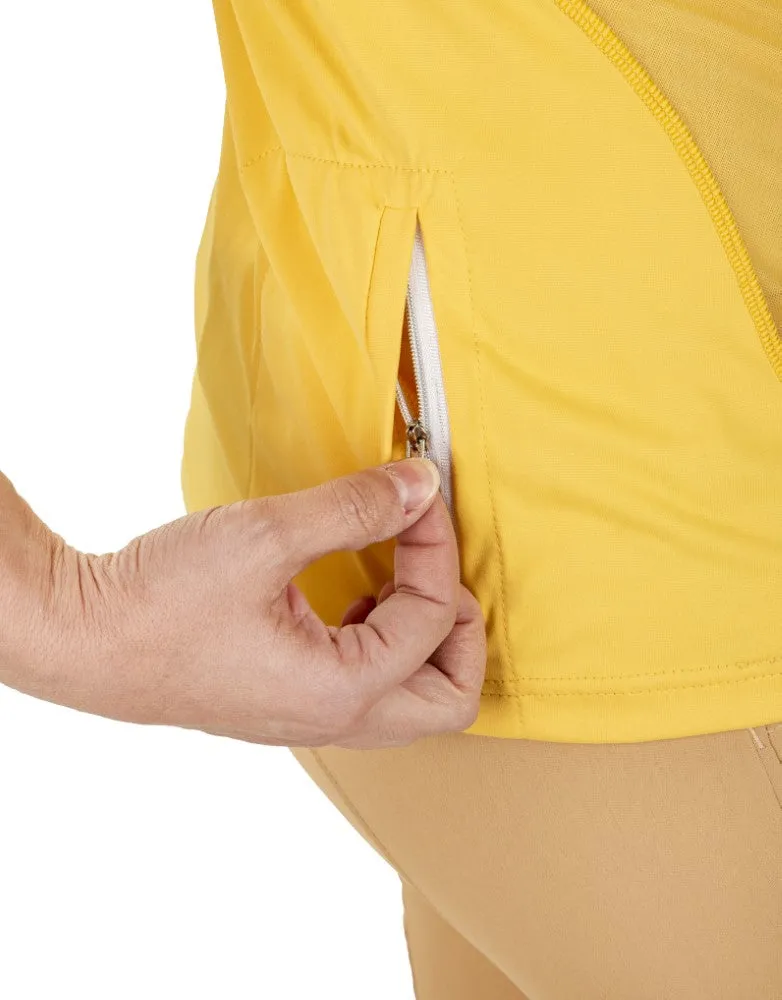 EcoRider Ella sportshirt marigold korte mouw gerecycled