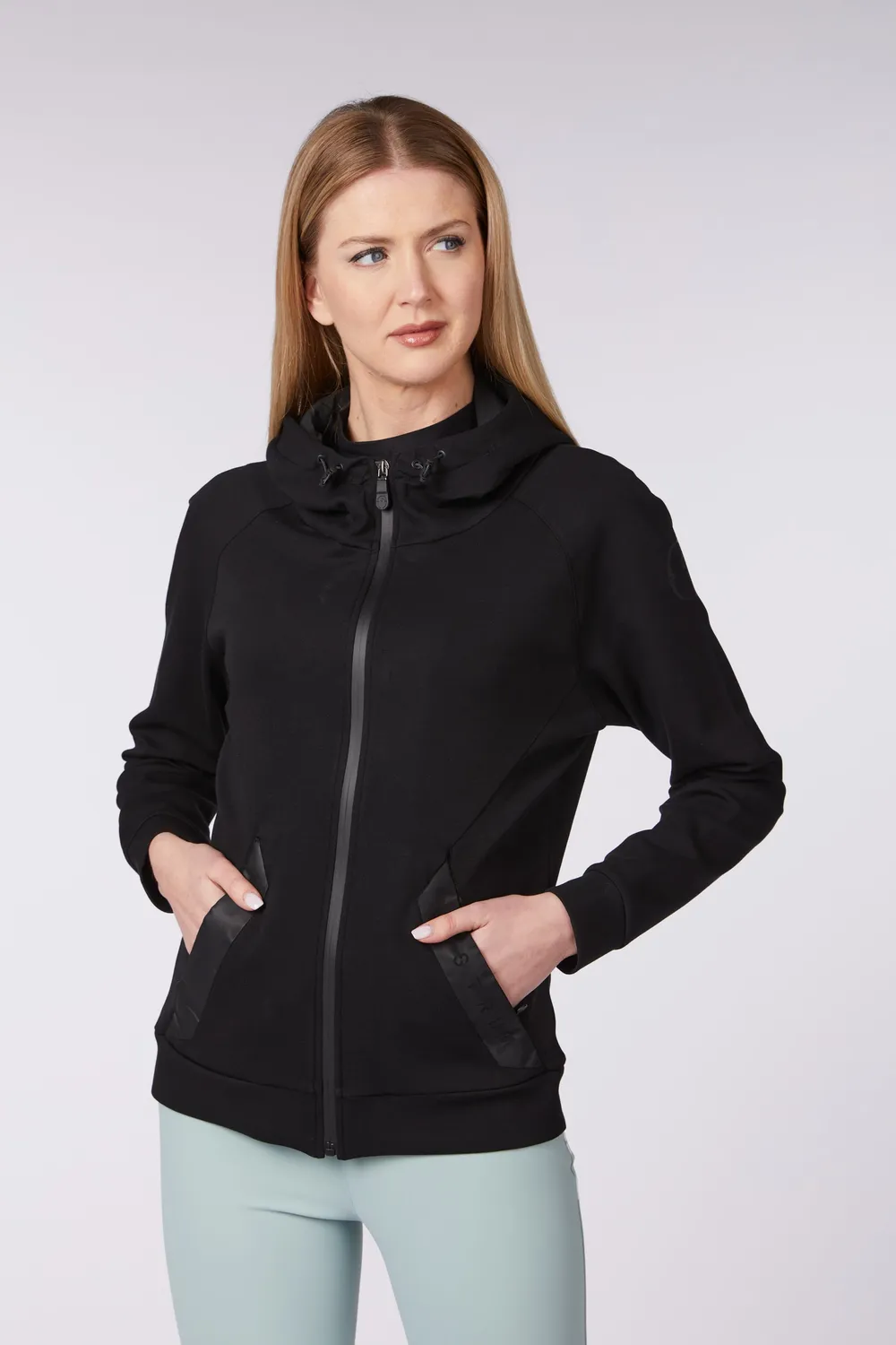 Vestrum Oristano vest dames rits capuchon rekbaar zwart